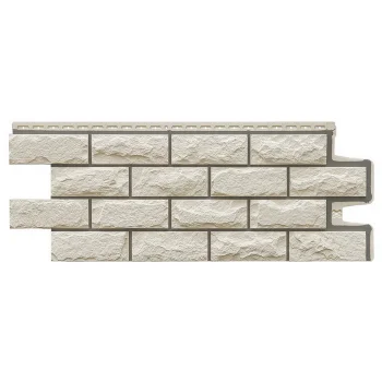 Цокольный Grand Line Колотый камень Design молочный со швом
